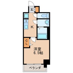 ディアレイシャス矢場町の物件間取画像